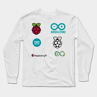 raspberry pi arduino sticker set Long Sleeve T-Shirt